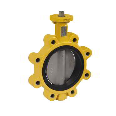 Butterfly valve Type: 68301 Ductile cast iron/Stainless steel DVGW (gas) Bare stem Lug type